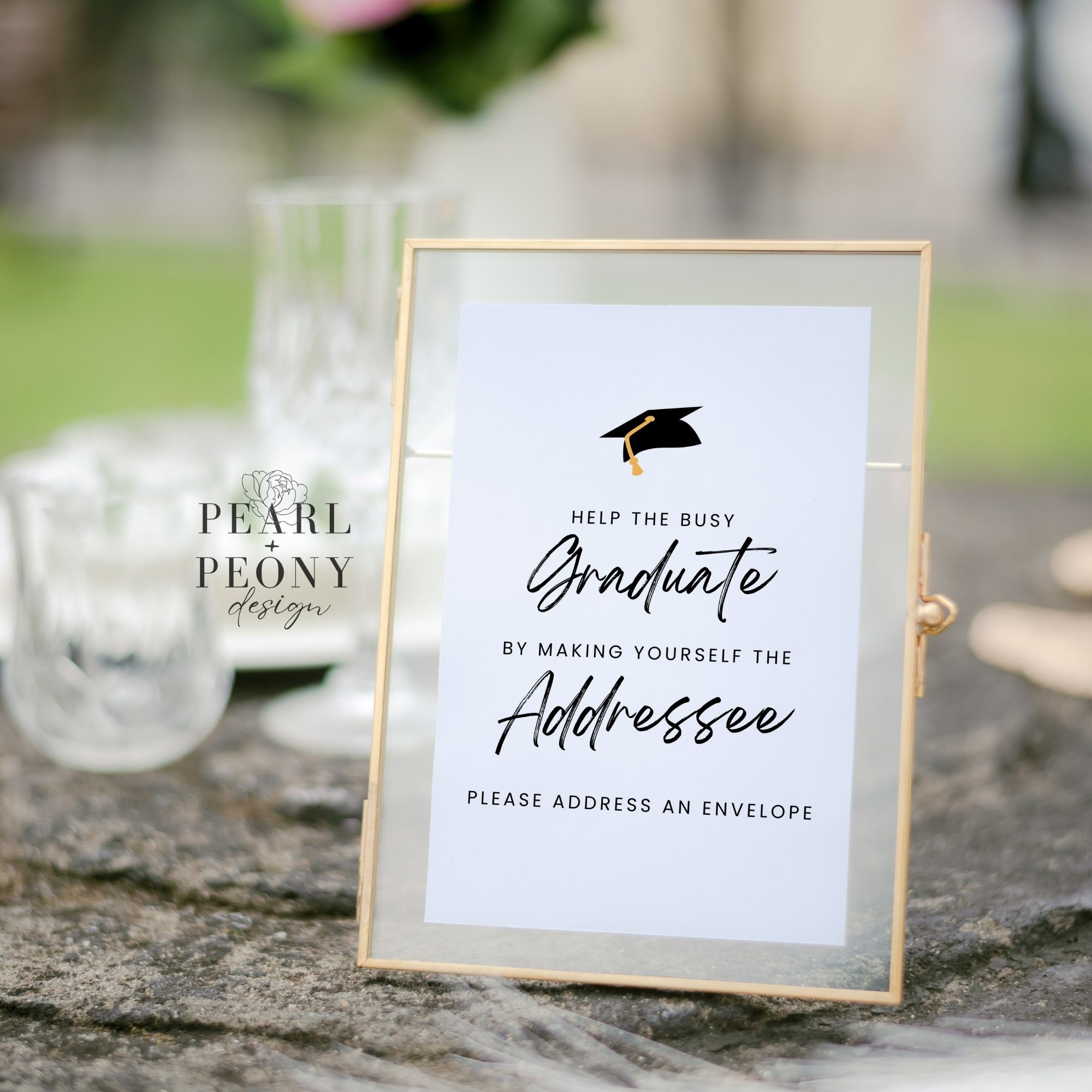 PRINTABLE Graduation Party Signs Bundle, NON-EDITABLE Print and Frame ...