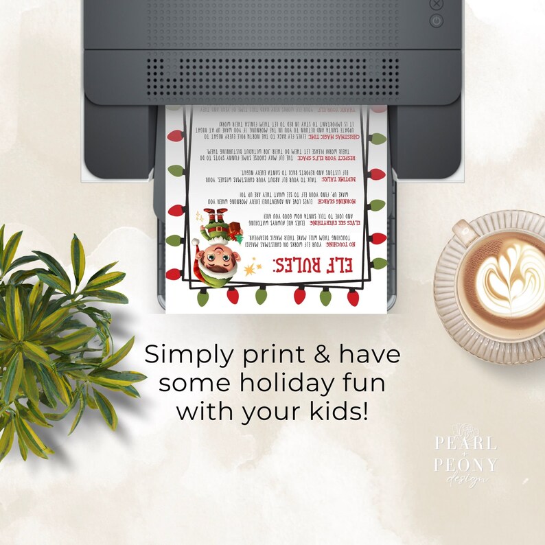 PRINTABLE Christmas Elf Rules Sign Elf Magic Rules Elf Arrival Rules
