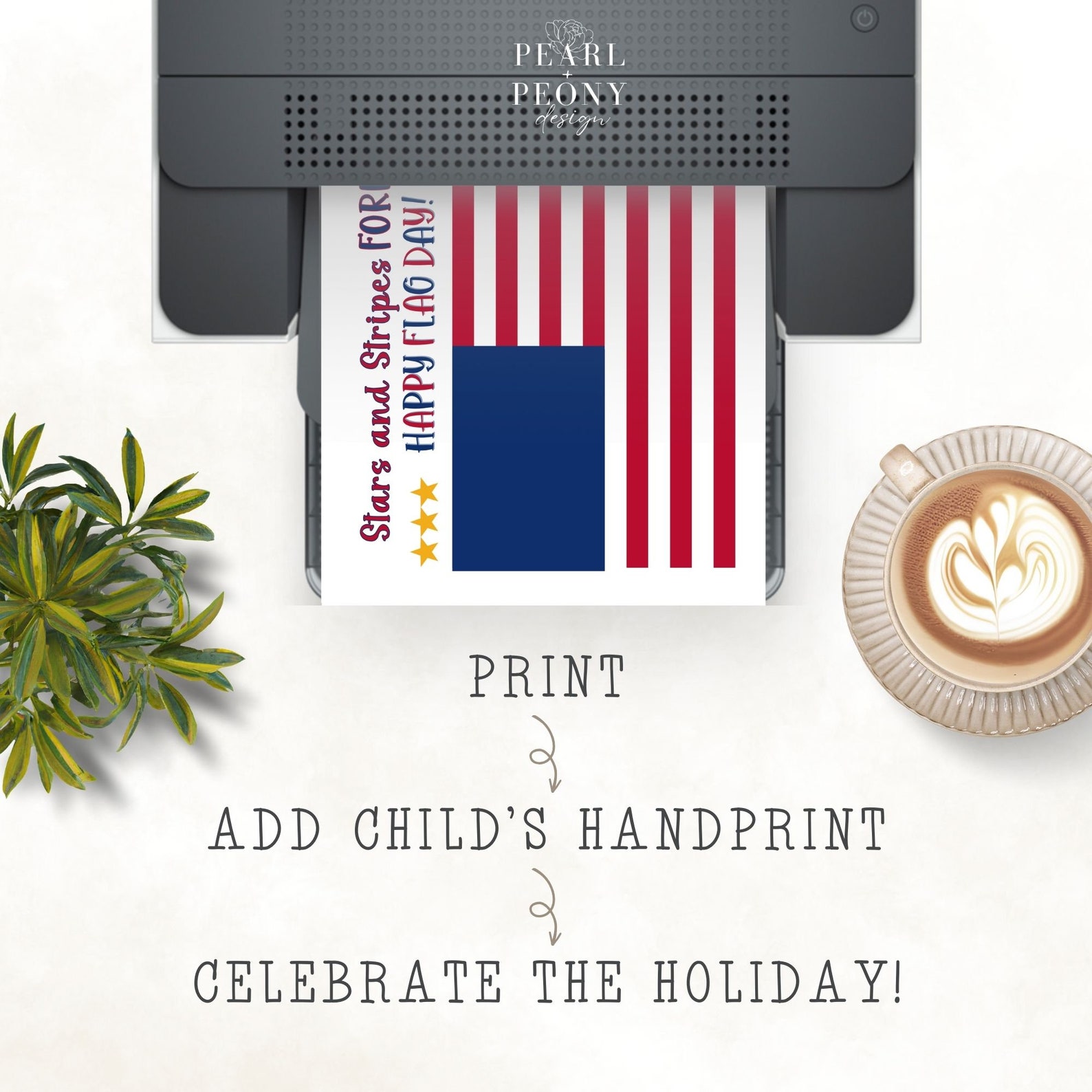 PRINTABLE Flag Day Handprint Art Craft for Kids, Flag Day Activity ...