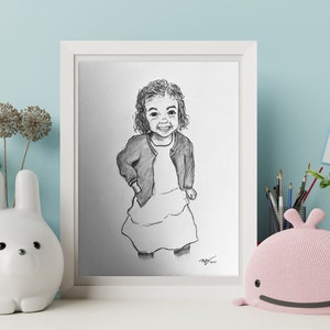 Custom Hand Drawn Portrait, Hand Drawn Portrait from Photo,  Custom Portraits, Graphite Pencil Portrait, Drawing Portrait from Photo