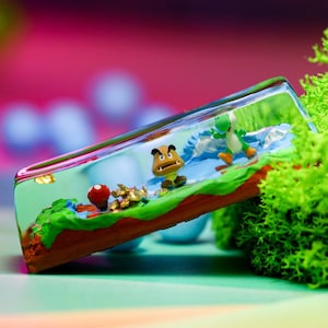 2.25U SA SP Su.p.er Mushroom Custom keycap, artisan enter keycap, party keycaps, enter keycap, anime keycap, Valentine Gifts