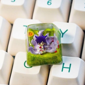 Gaming set keycap , Artisan keycap ,Anime artisan Keycaps, Custom Keycap, Keycap gifts, Keycaps Resin, Keycap Handmade, Gaming keycap