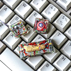 iconic hero keycap, Supper hero resin keycap,  Halloween gift , handmade keycap, anime keycap, Artisan Keycap, Birthday Gift, Christmas gift