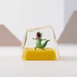 Cute Lizard Tom Keycap, Funny Resin Artisan Keycap, Keyboard Decor Gift for Friends & Gamers image 2