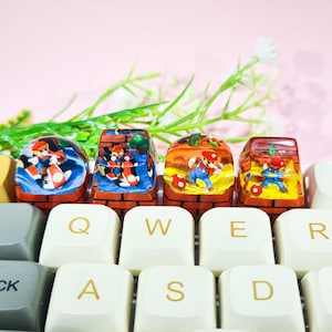 gaming and anime, manga artisan keycap, keycap SA and Dom profile, ESC artisan Keycap, First father day gift from wife