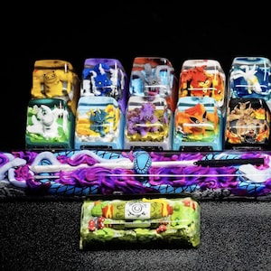 Handmade Ninja Keycap, Tailed Beast Keycap,Anime Keycap, Custom Keycaps, ESC Keycap,Keycap Set, Handmade Keycap, Cube keycap, SA Keycap