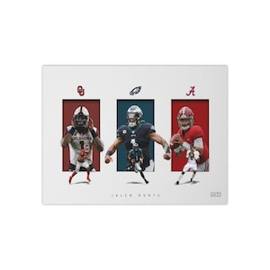 Jalen Hurts x 3 of a kind - ( NO FRAME ) Satin Poster (300gsm)