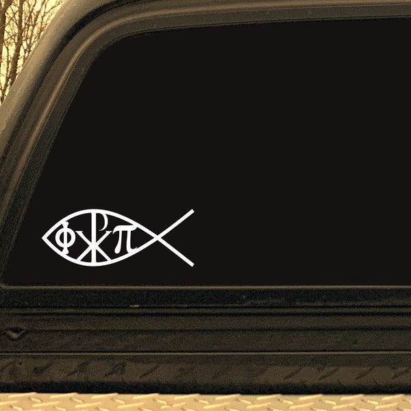 Gnostic Jesus Fish Vinyl Decal/Sticker