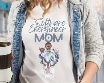 Software Engineer Mom, Computer Science Mama Shirt, Woman in STEM Shirt, Engineer Mom Fashion, Mother's Day Software Engineering Gift
