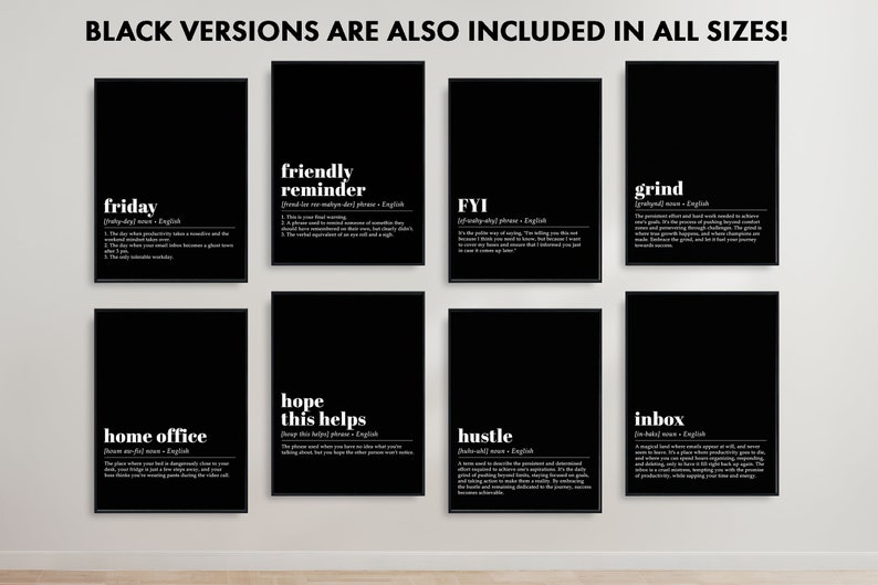 Office Wall Art Set | 50 PRINTABLES | Mega Bundle | Home Office Decor ...