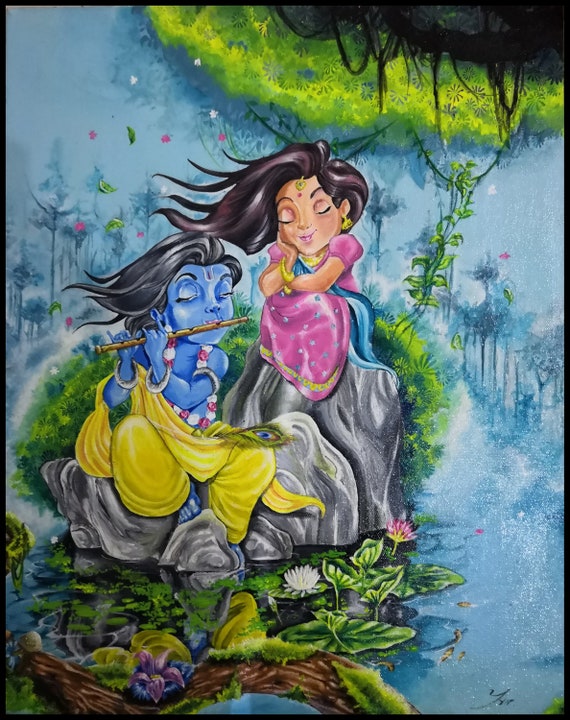 Radha Krishna Canvas Painting Radha Krishna Canvas Painting