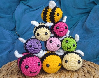 Handmade Crochet Amigurumi Bee Plush