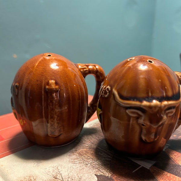 Mid century Texas Salt and Pepper Shakers