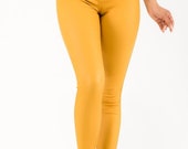 High Waist Faux Leather Skinny Jeans