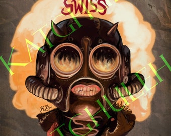 Schweizer Ghoul Fanart Druck