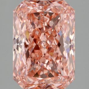 5.00Ct Radiant Fancy Pink Lab Grown Diamond: IGI Certified