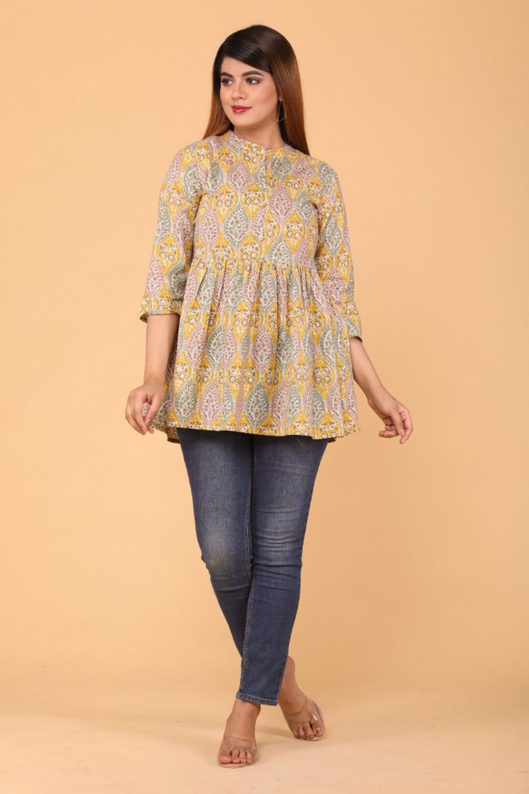 Handemade Indian Women Tops Bohemian 100 Cotton Boho Chic Etsy