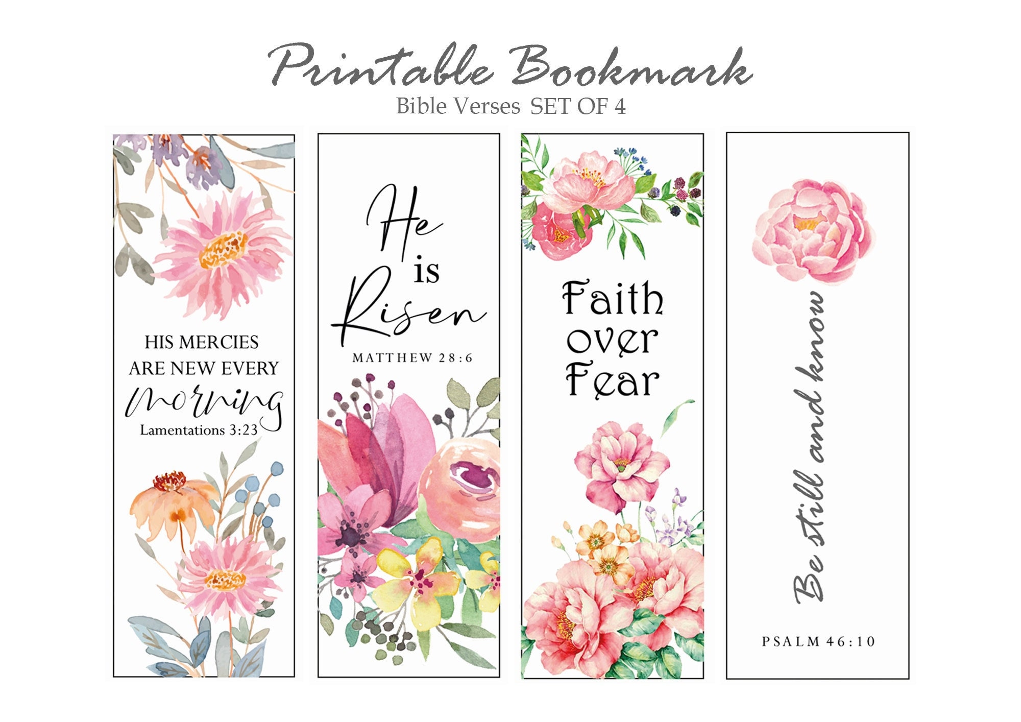 bible-verses-bookmarks-set-of-4-printable-bookmark-scripture-floral-bookmarks-christian-bookmarks-instant-download-art-bookmark-etsy for Free Printable Bookmarks Bible Verses Bible Verses Bookmarks Set of 4, Printable Bookmark Scripture, Floral Bookmarks, Christian Bookmarks, Instant Download Art Bookmark - Etsy for Free Printable Bookmarks Bible Verses