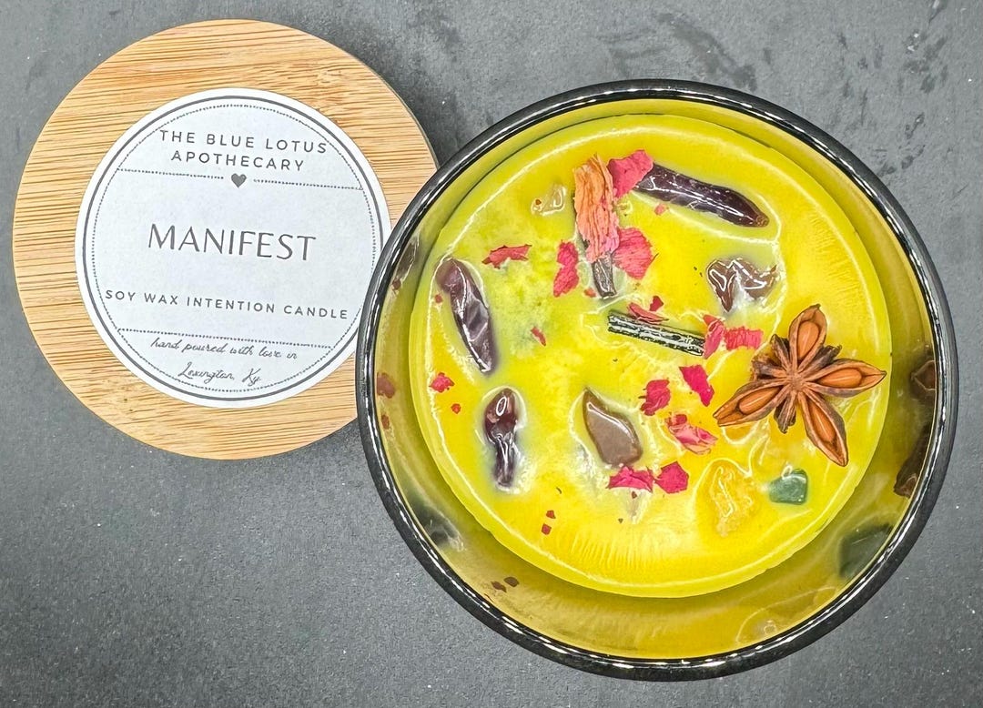 Manifest Intention Candle | Manifestation | Abundance | Success ...