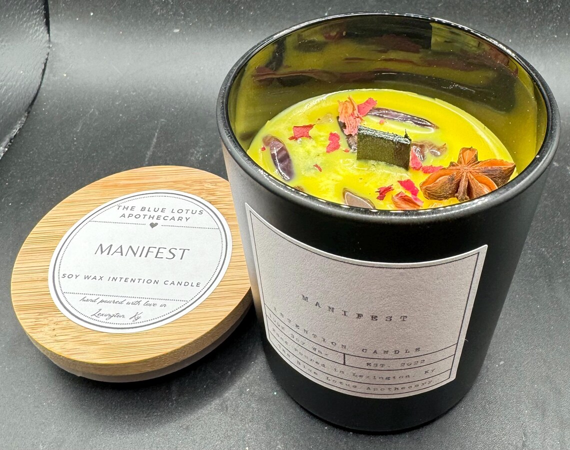 Manifest Intention Candle | Manifestation | Abundance | Success ...