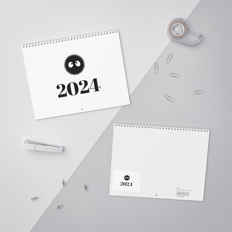 2024 Studio Ghibli Wall Calendar Etsy