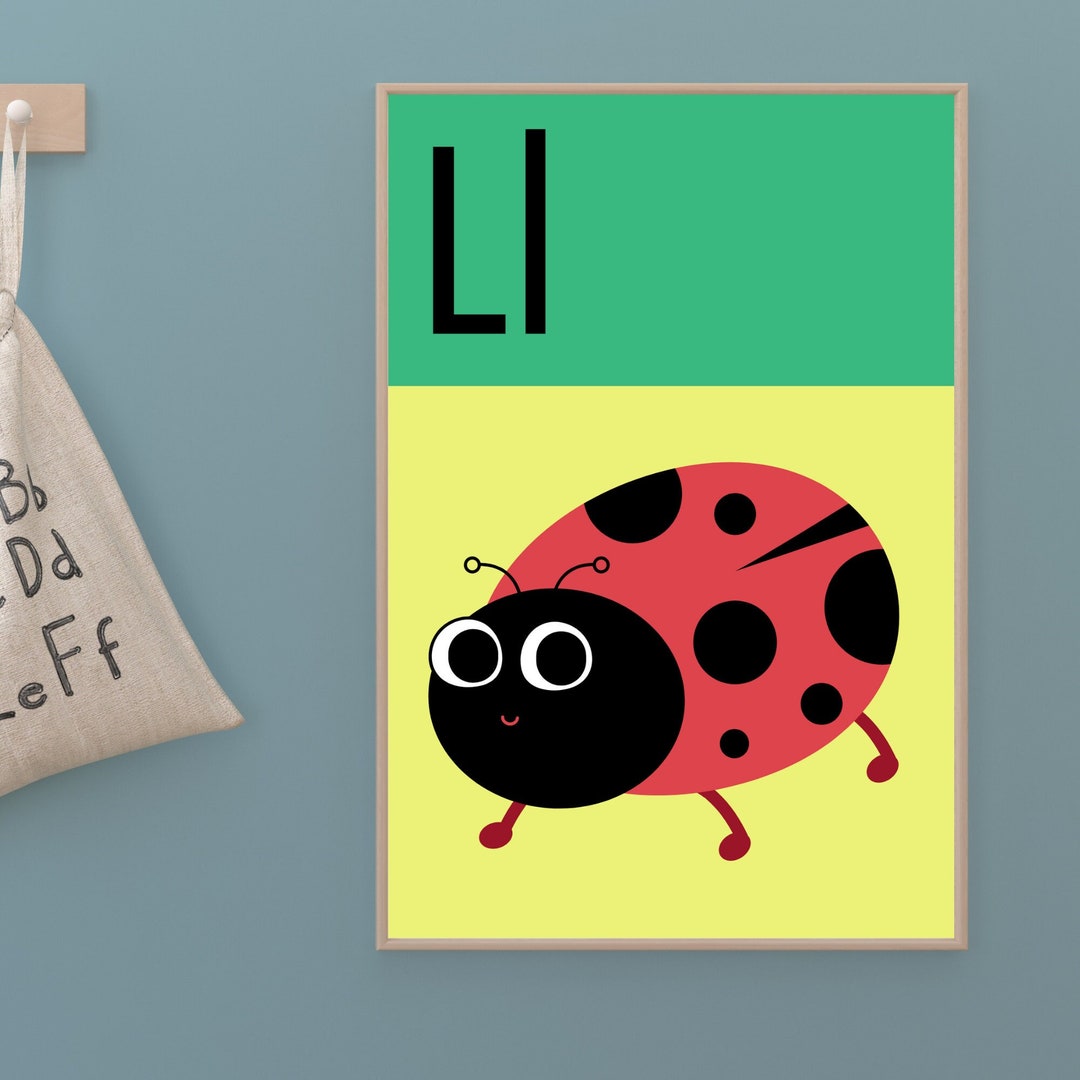 Alphabet Chart Alphabet Poster Letter L Abc Learning Abc Print Alphabet ...