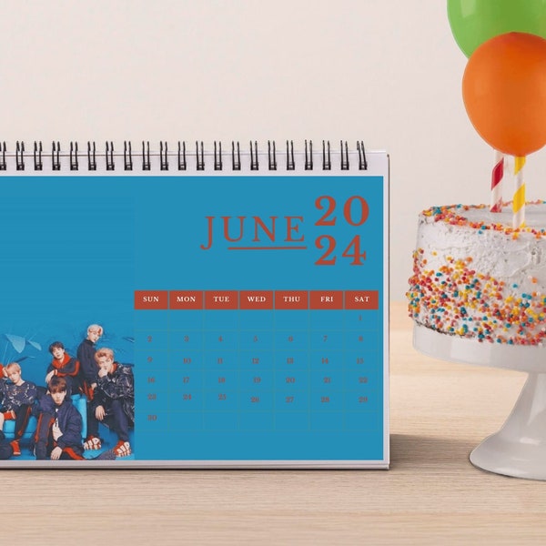 Bts Desk Calendar 2024 Etsy