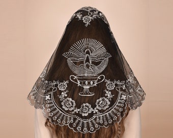 Triangle Catholic Chapel Veil: Holy Family Camellia  display picture 3