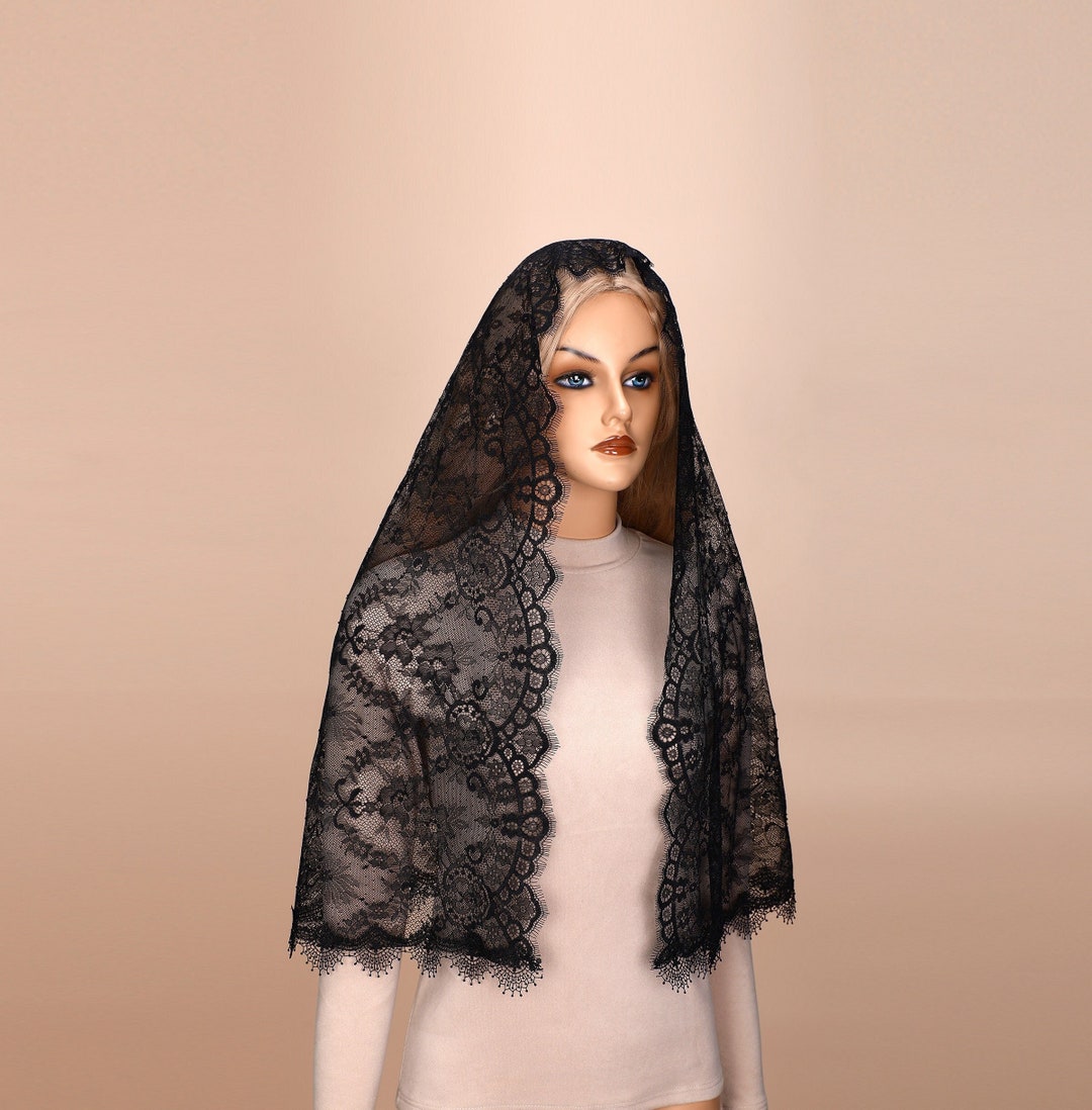 Catholic Veil For Women Orthodox Head Scarf, Lace Chapel Veil