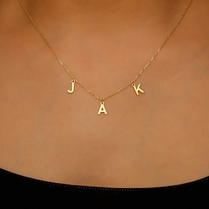 Colar com iniciais, colar delicado com letras personalizadas, gargantilha com letras, colar com nome personalizado, colar com letras personalizadas