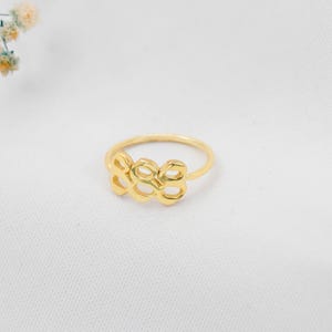 Sterling Silver Angel Number Ring: Lucky Number Numerology Jewelry 14K Gold Filled