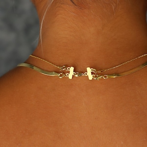 Layered Necklace Spacer in Silver, Rose, Gold • Multi Necklace Detangler Clasp, Untangle Layering Clasp Necklace Separator, Chain Separator