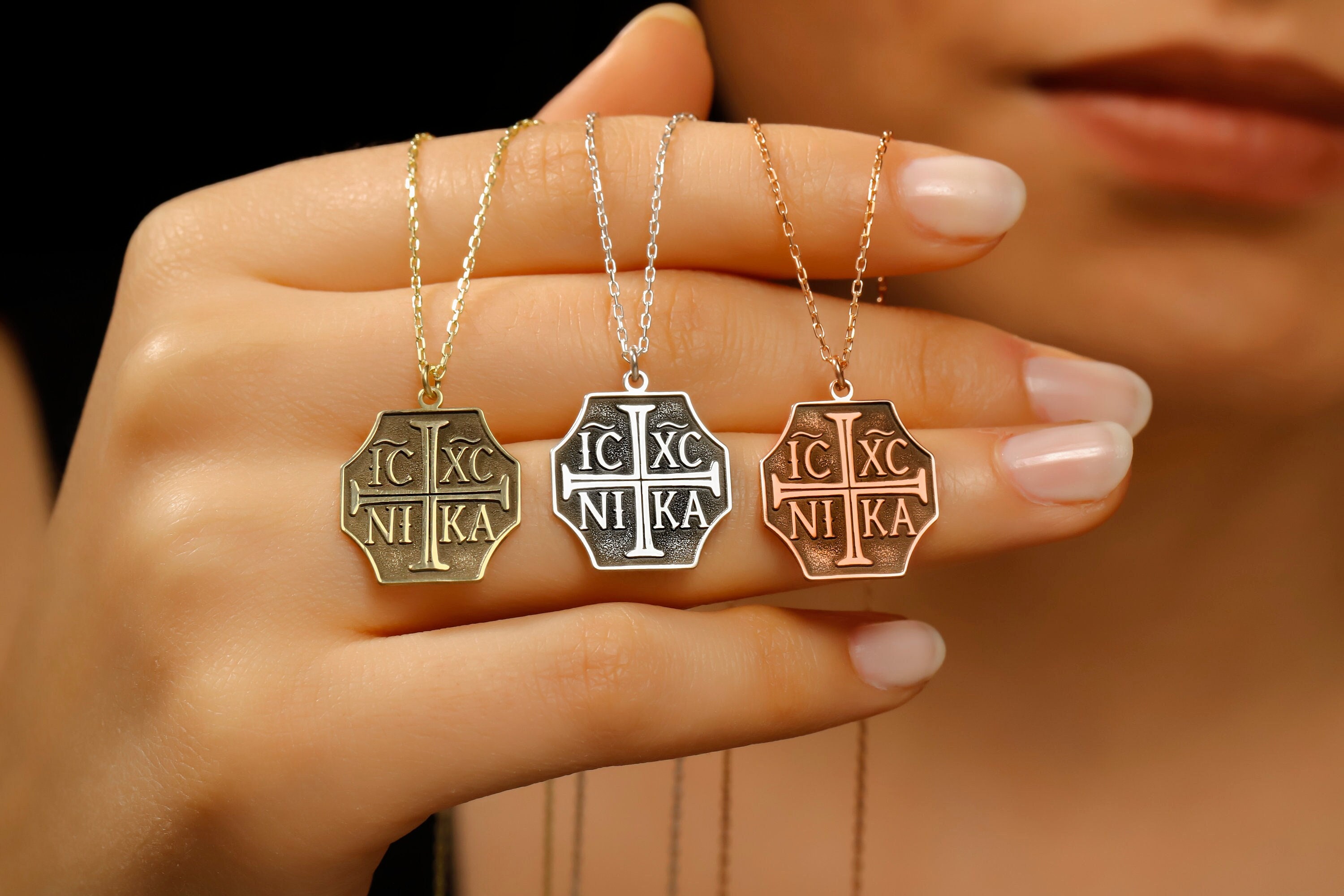 Ic Xc Nika Pendant - Etsy Ic Xc Nika Pendant - Etsy