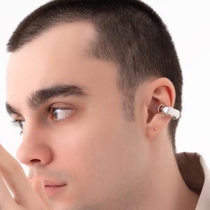 Minimalist Sterling Silver Ear Cuff - Non Piercing Adjustable Design