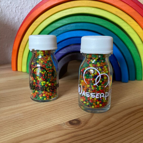 Wasserperlen für Kinder im Glas