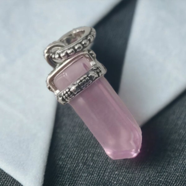 Pandora Charm Echt Rosa Amulett Anhänger 925er Silber ALE