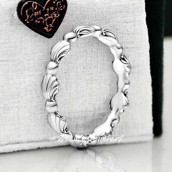 Silver Seashell Ring - Etsy
