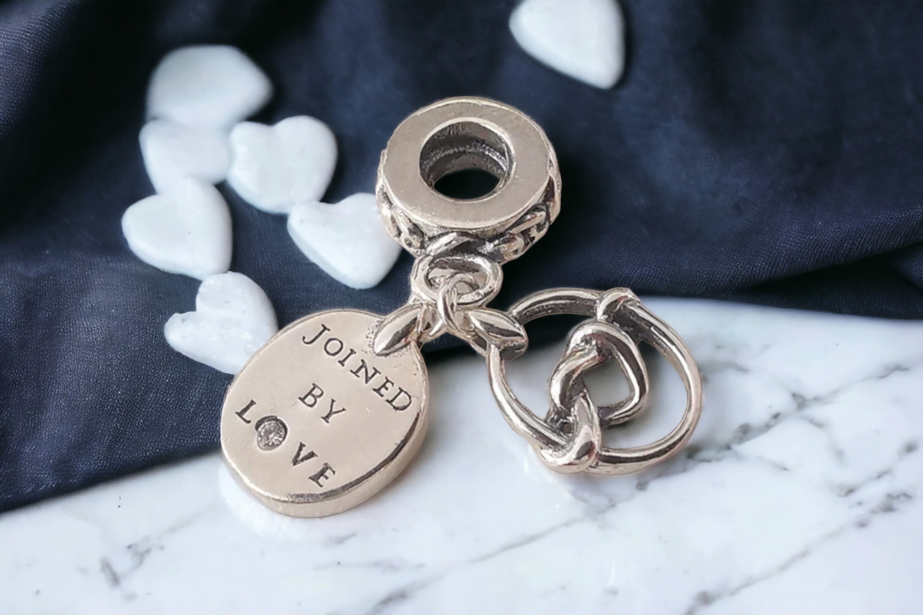 Pandora Charm Knotted Hearts JOINED BY LOVE Dangle bead Genuine