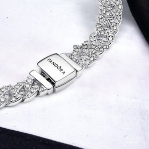 Pandora Timeless Pavé Chain Silver Bracelet ALE S925 image 3