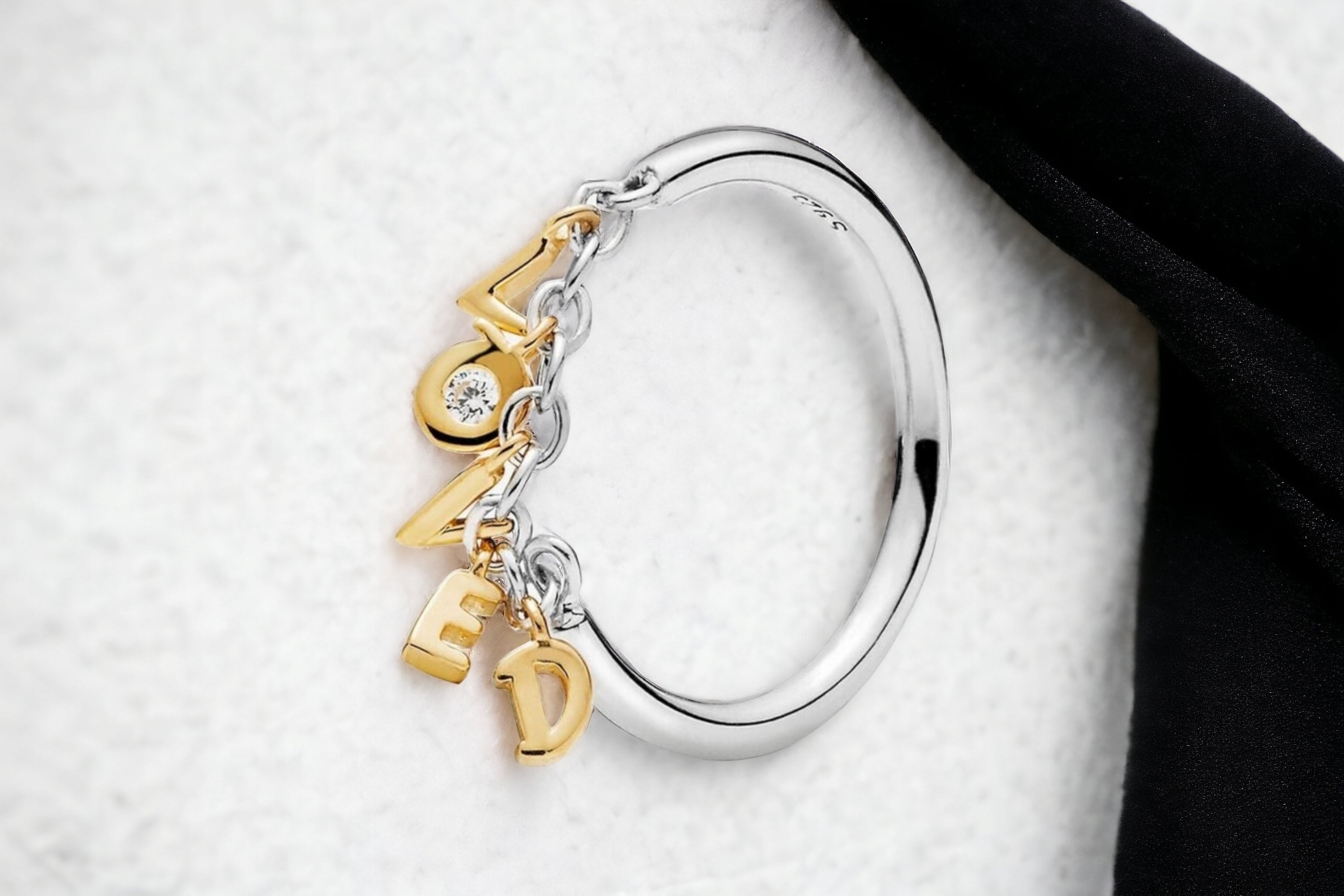 Pandora Loved Script Ring