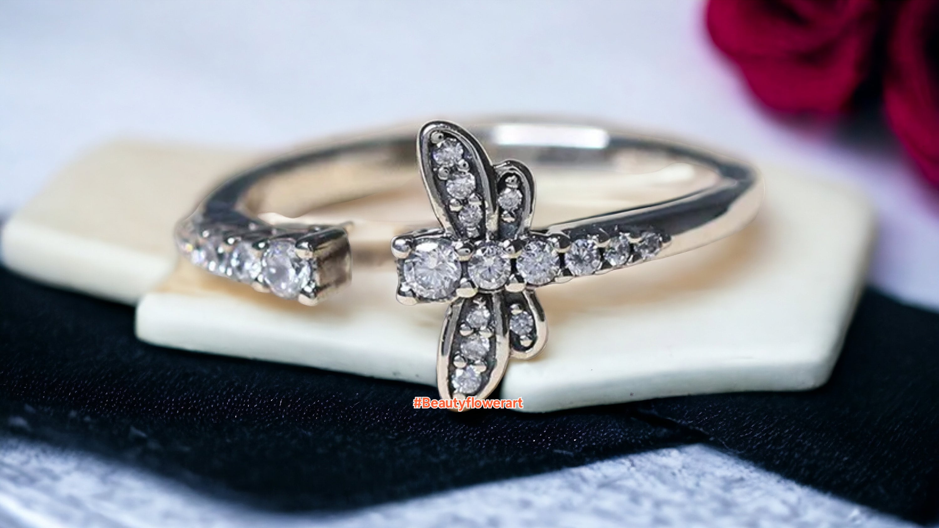 Pandora butterfly ring best sale