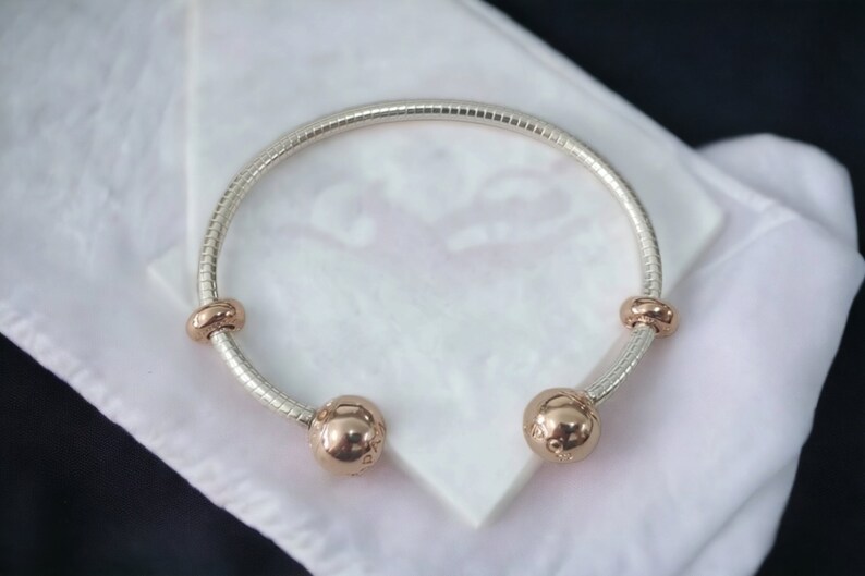 PANDORA Bracelet Sterling Bangle Silver Open Etsy