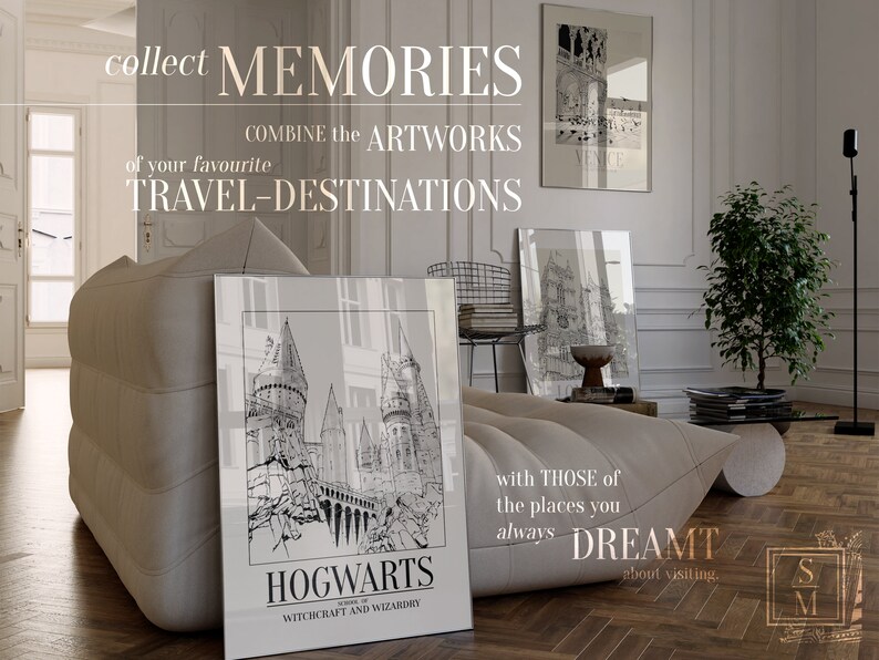 Hogwarts School of Witchcraft and Wizardry No. I Hand-drawn ...