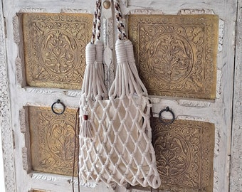 Macrame shopper bag