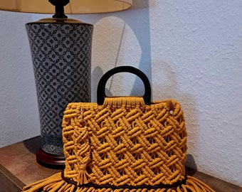 Handbag macrame Handmade unique piece