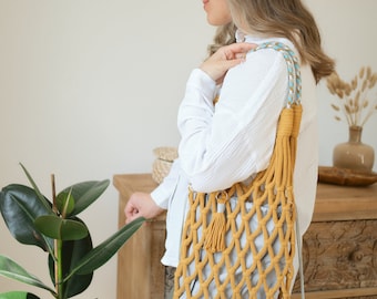 Macrame shopper bag