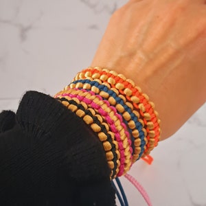 Bracelets Bracelet Jewelry Accessories Gift Birthday Women Fashion Outfit Elegant Handmade Self-knotted Satin Cord Gold Paracord