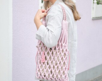 Macrame shopper bag