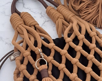 Macrame shopper bag