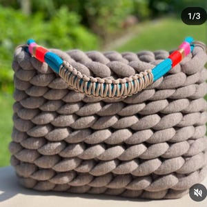 Anses de sac en macramé – Anses de sac à main en paracorde faites à la main pour projets de sacs DIY